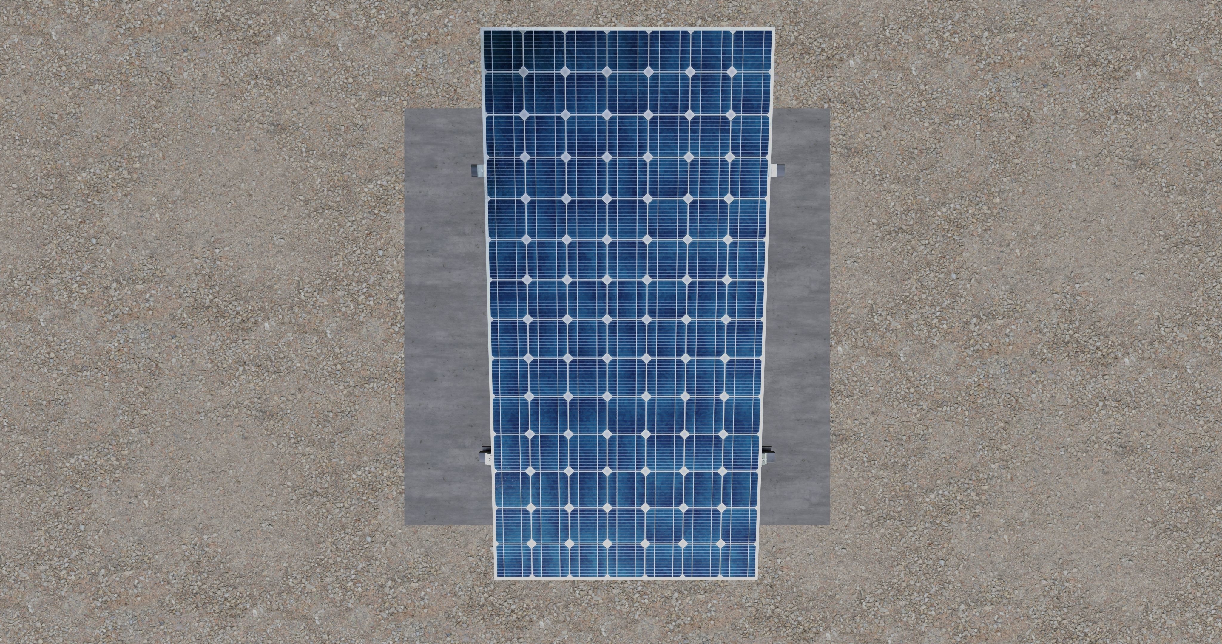 Solar Pergola Type-3 Black and White 3D model_9