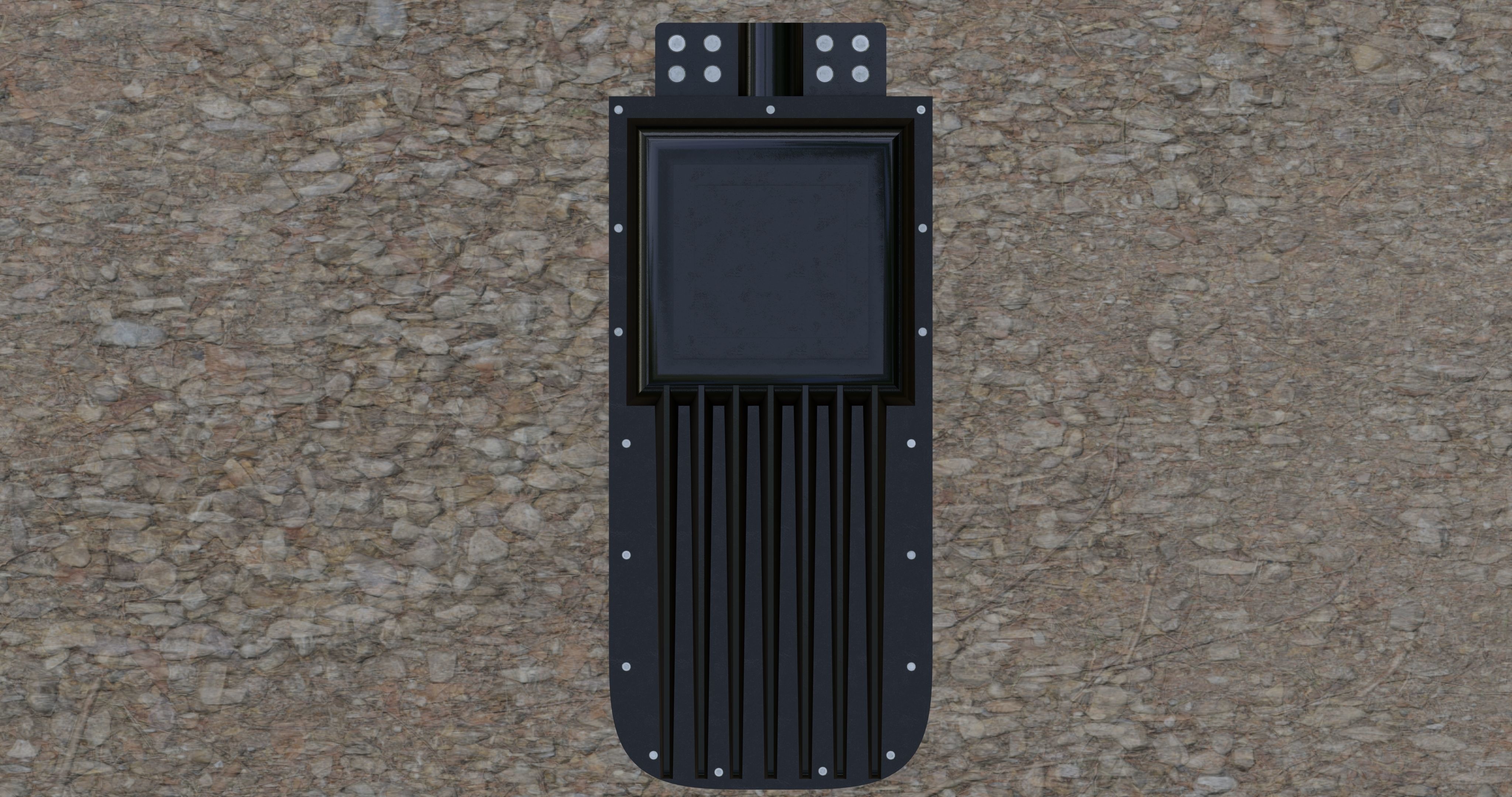 Pole Lamp 100W 3D model_2