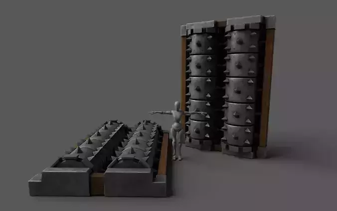 GrinderTrap Low-poly 3D model