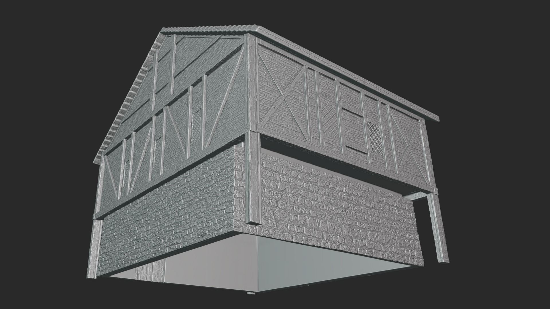 Medieval House - High Quality Print Ready 3D print model_5