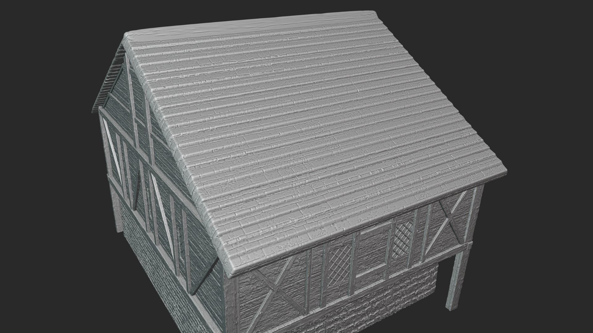 Medieval House - High Quality Print Ready 3D print model_6