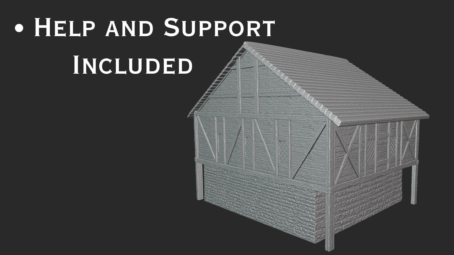 Medieval House - High Quality Print Ready 3D print model_4