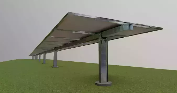 Solar Tracking Systems 3D model
