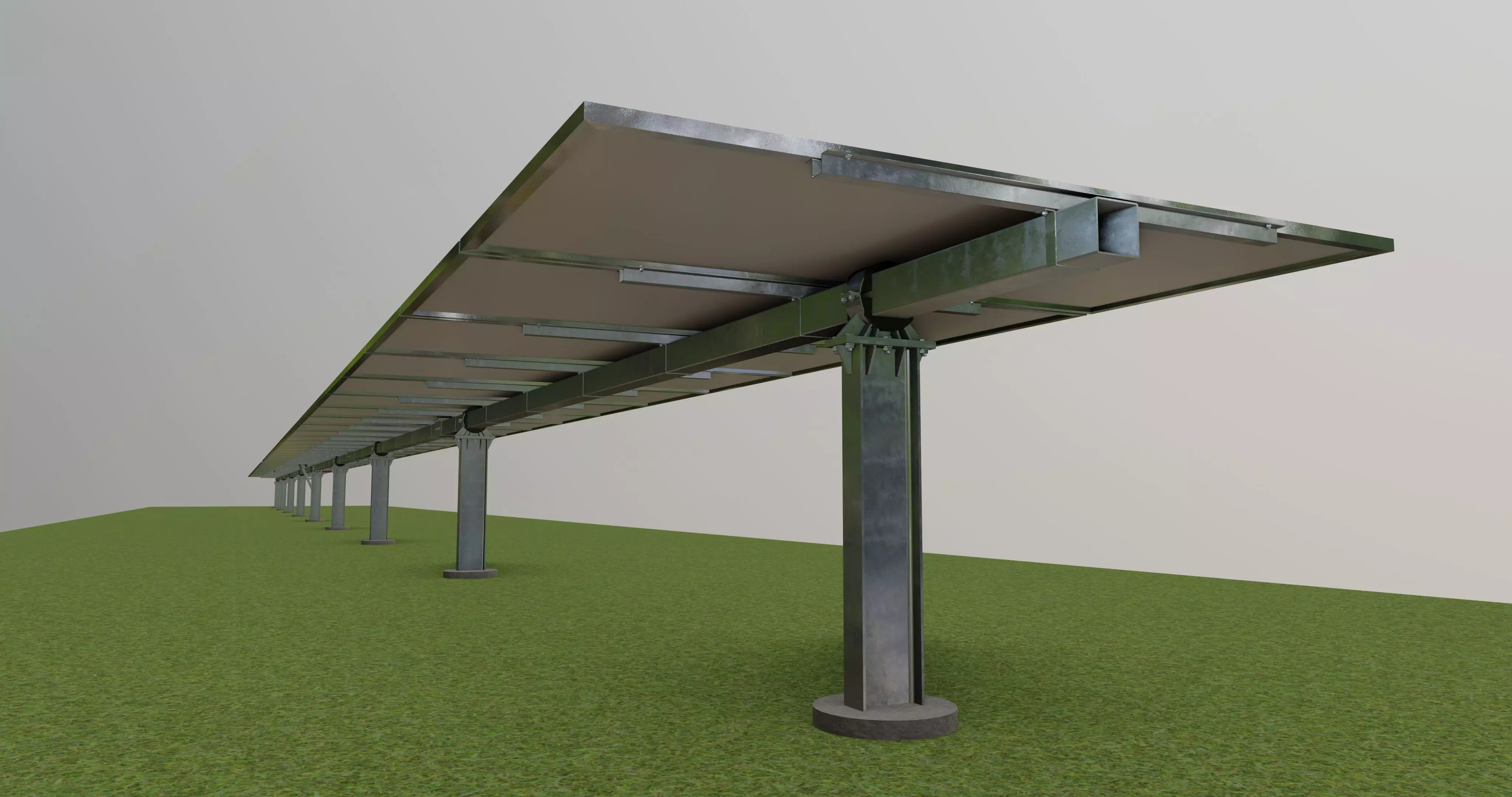 Solar Tracking Systems 3D model_0