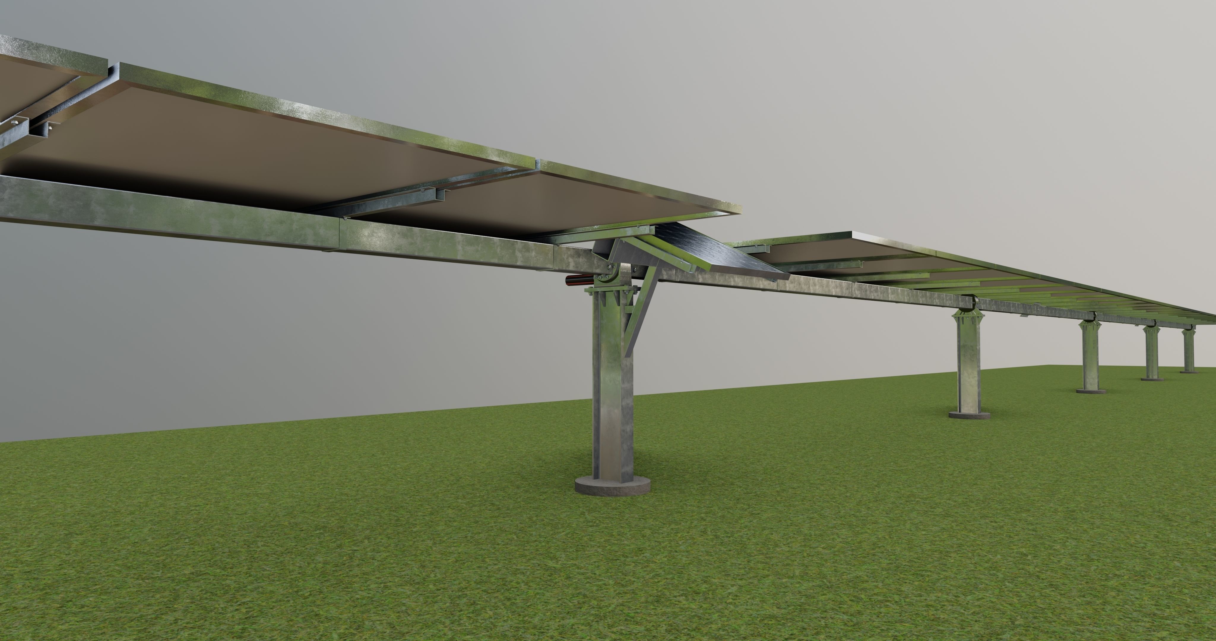 Solar Tracking Systems 3D model_12