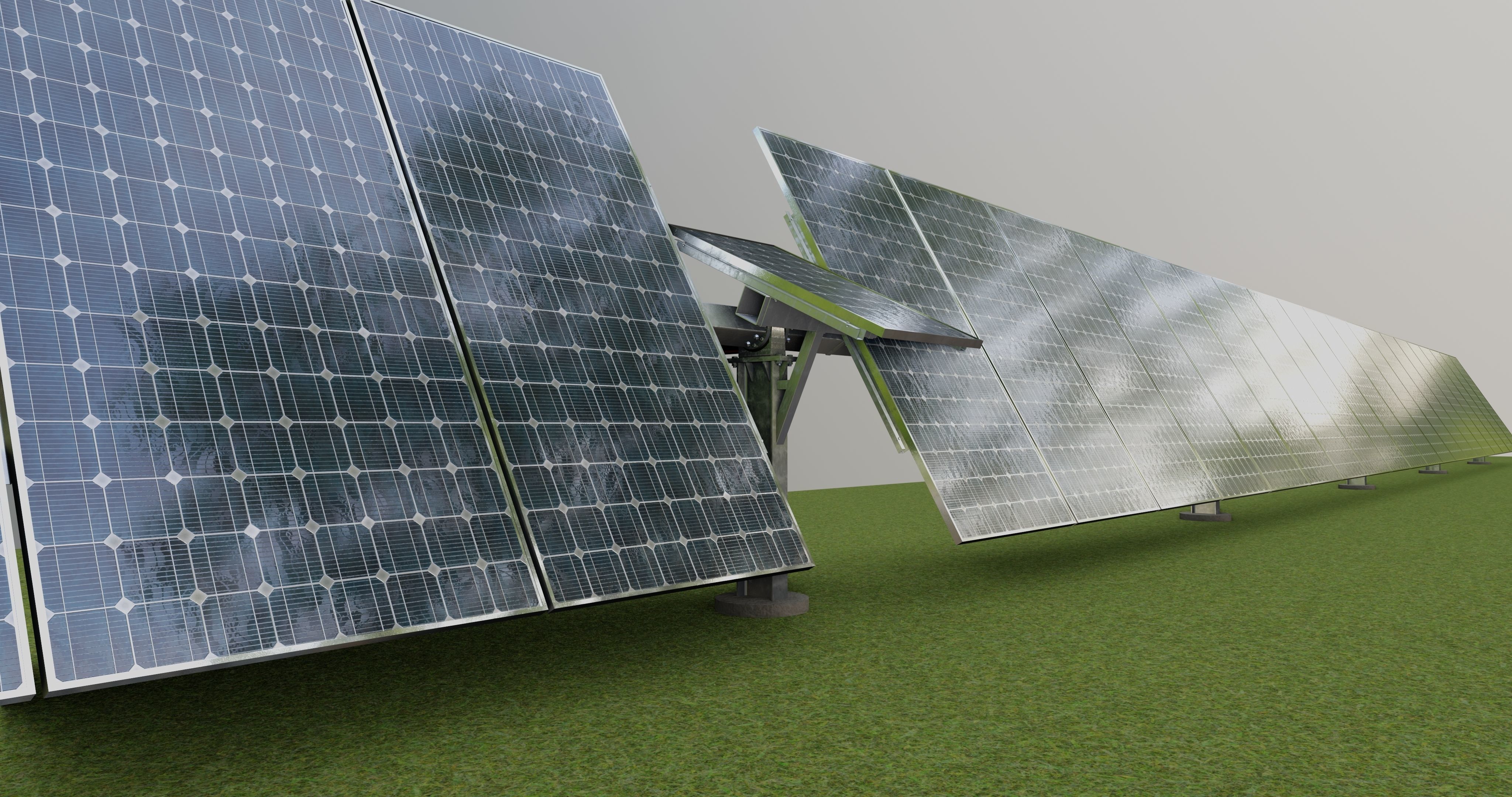 Solar Tracking Systems 3D model_6