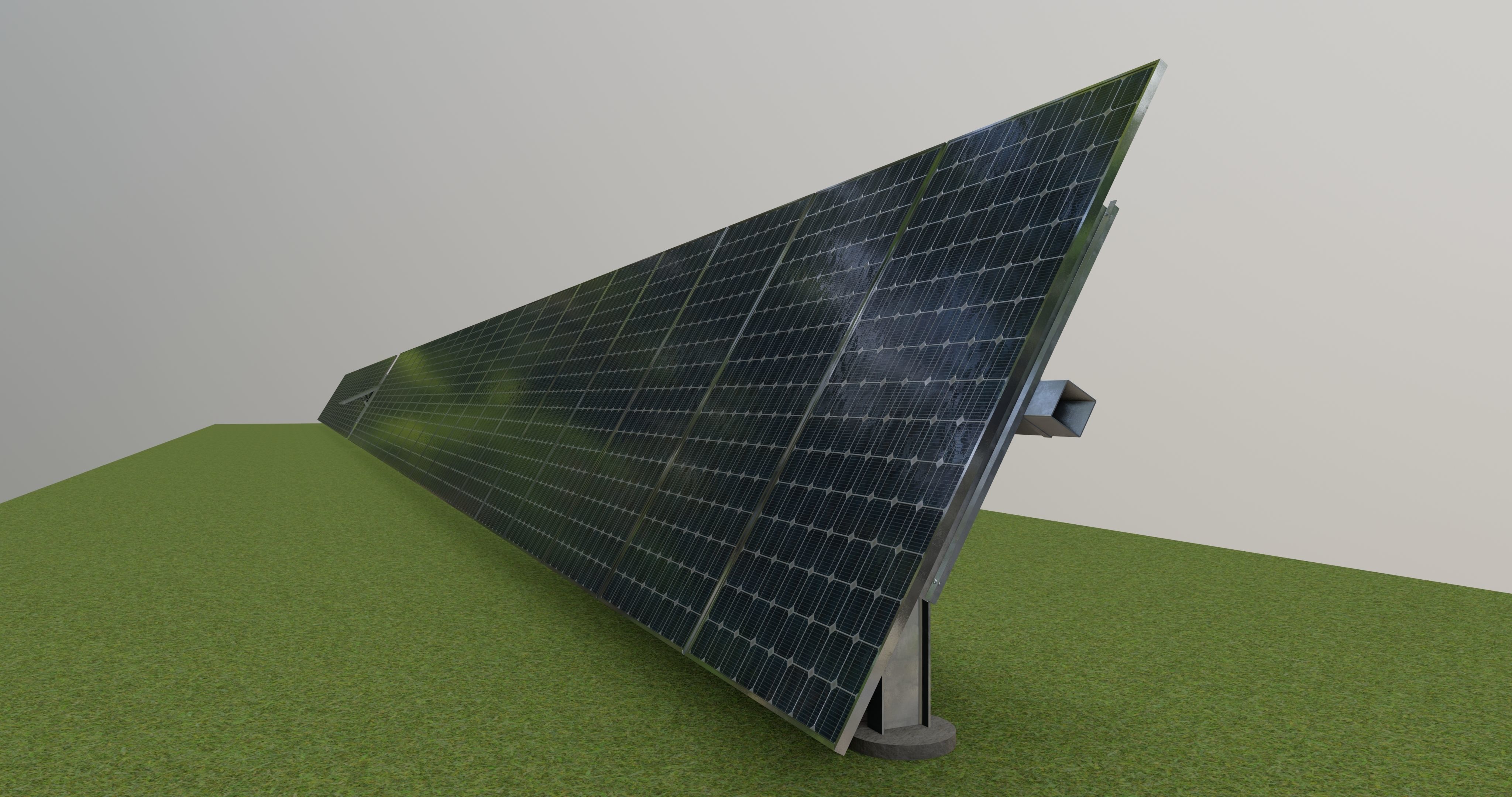 Solar Tracking Systems 3D model_5