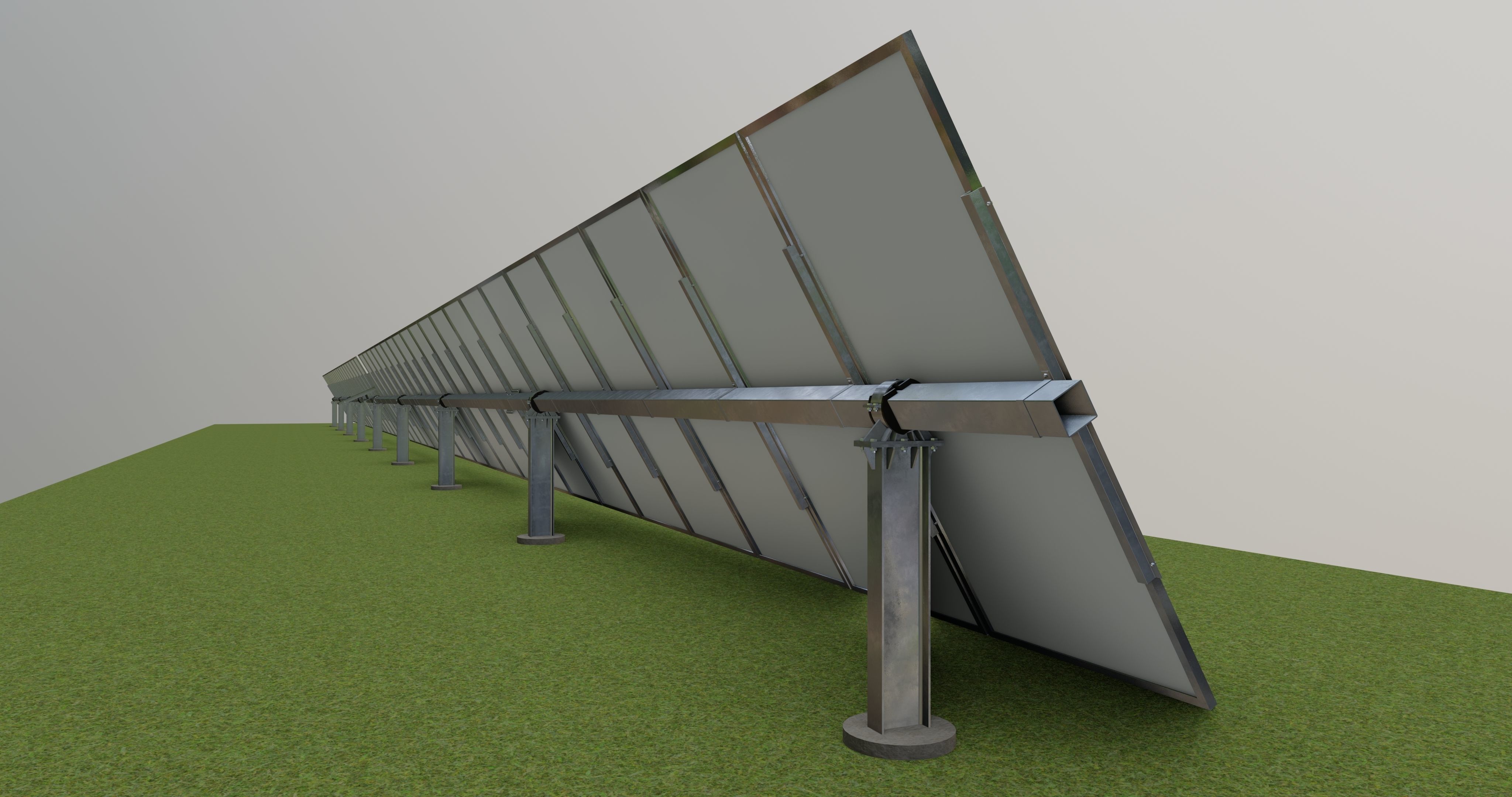 Solar Tracking Systems 3D model_4