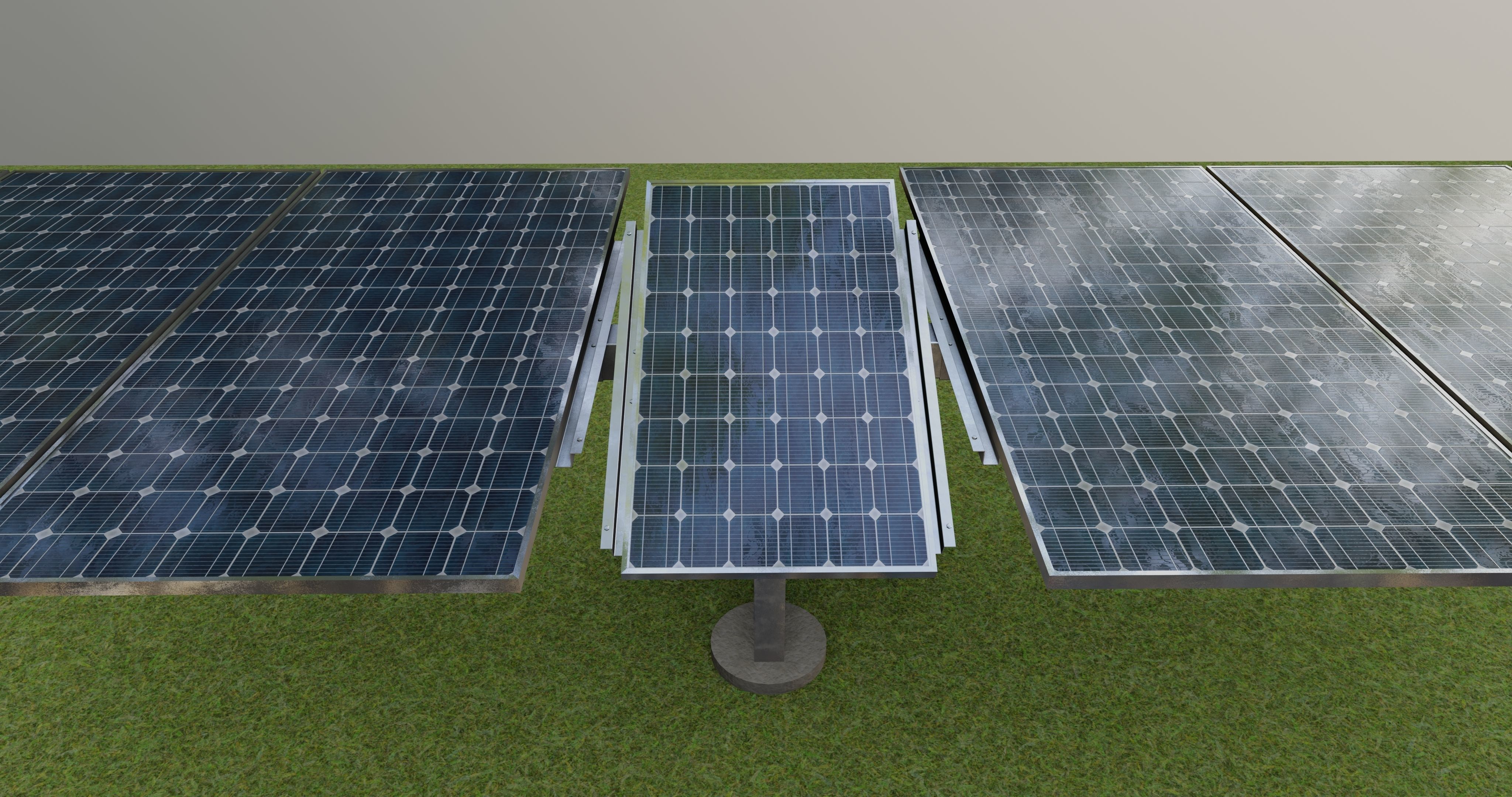 Solar Tracking Systems 3D model_10