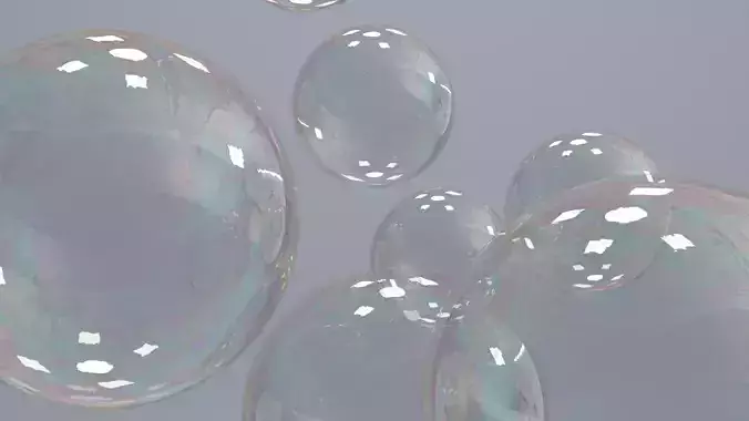 Blender Cycles - realistic iridescent soap bubbles 