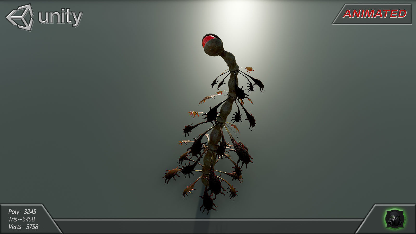 Alien flora - plant 35 Low-poly 3D model_15