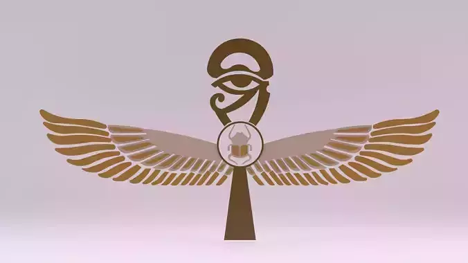 Egyptian Symbols - 014 Low-poly 3D model