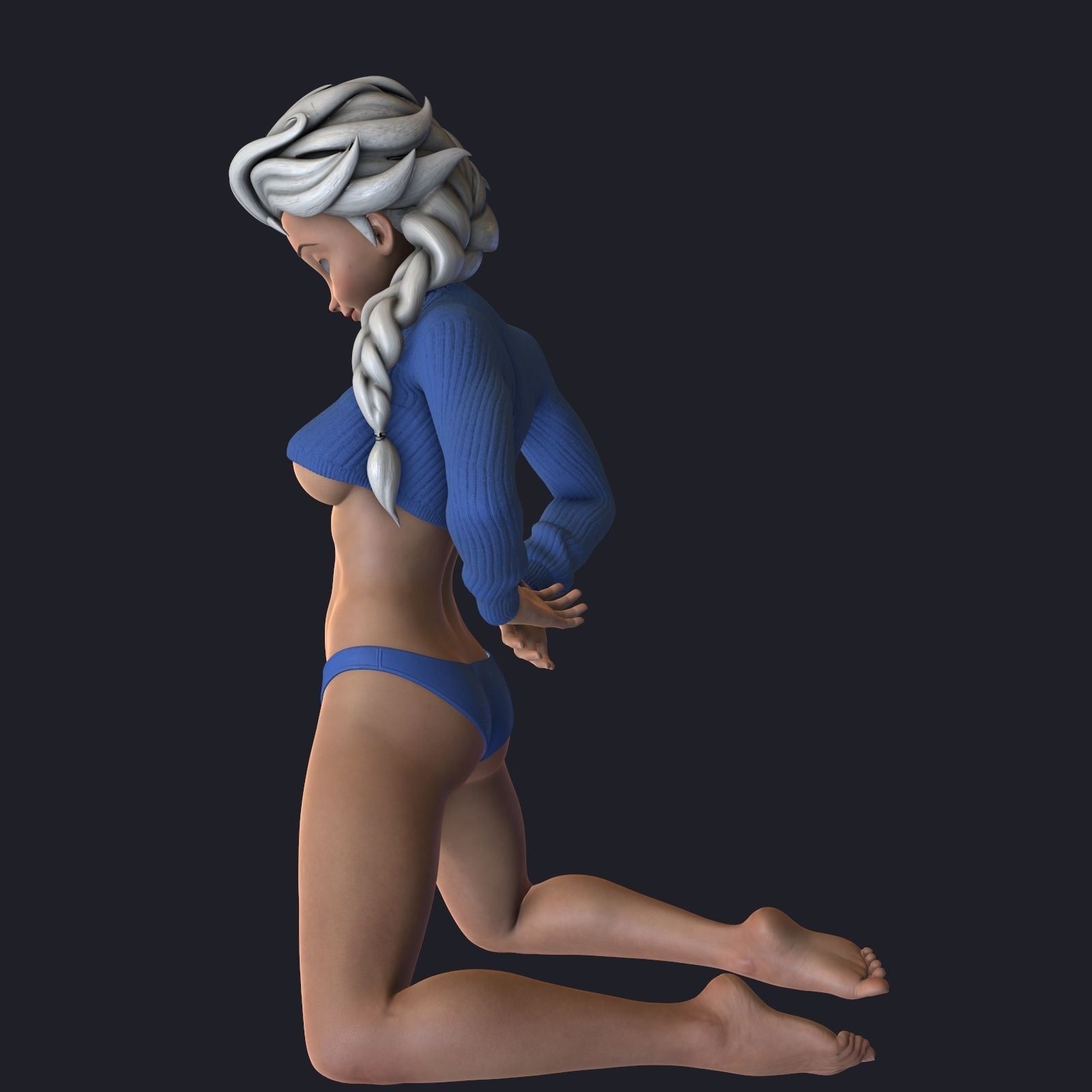 Elsa phone holder 3 3D print model_5