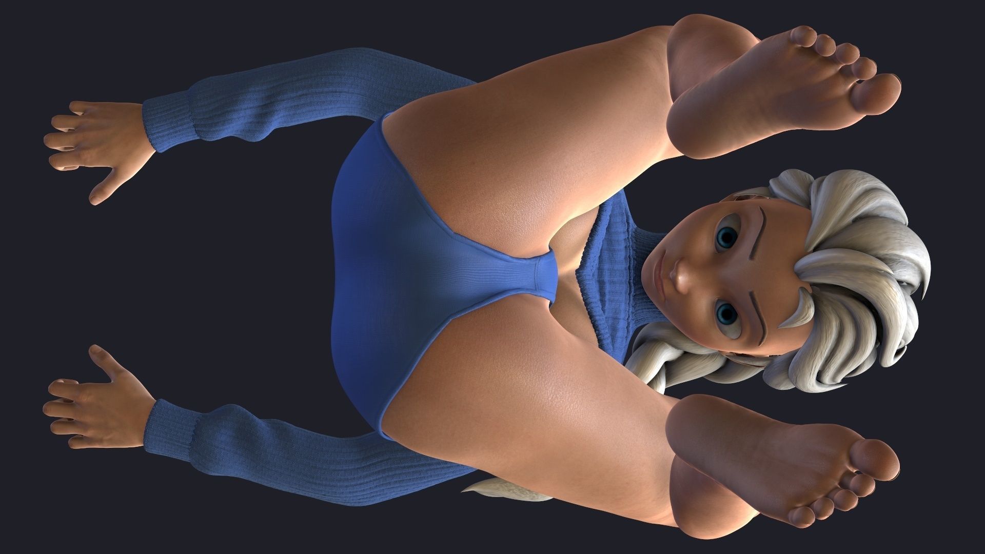 Elsa phone holder 4 3D print model_13