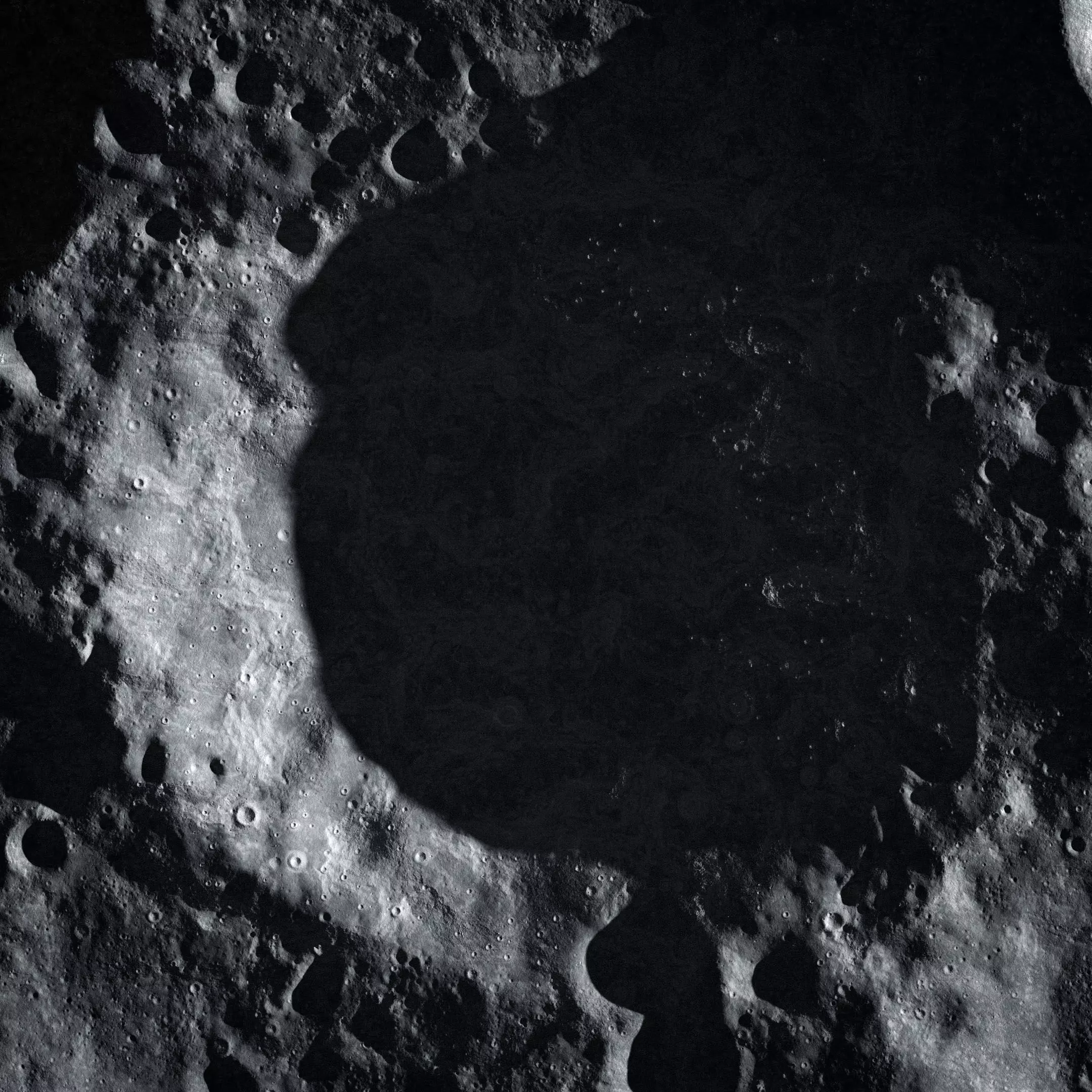 Shoemaker crater 3D model