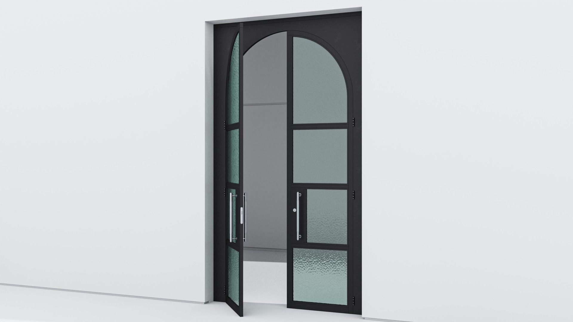 Aluminium door 332 3D model_2