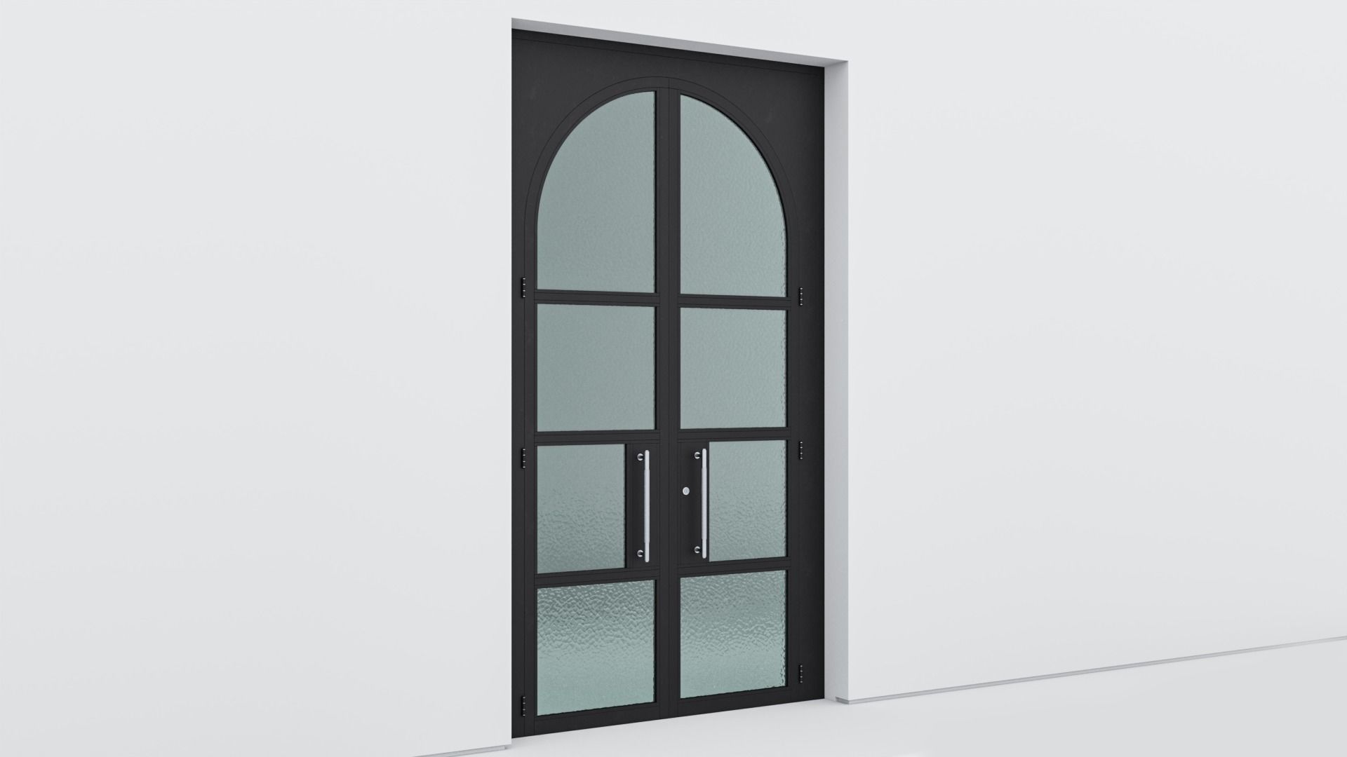 Aluminium door 332 3D model_3