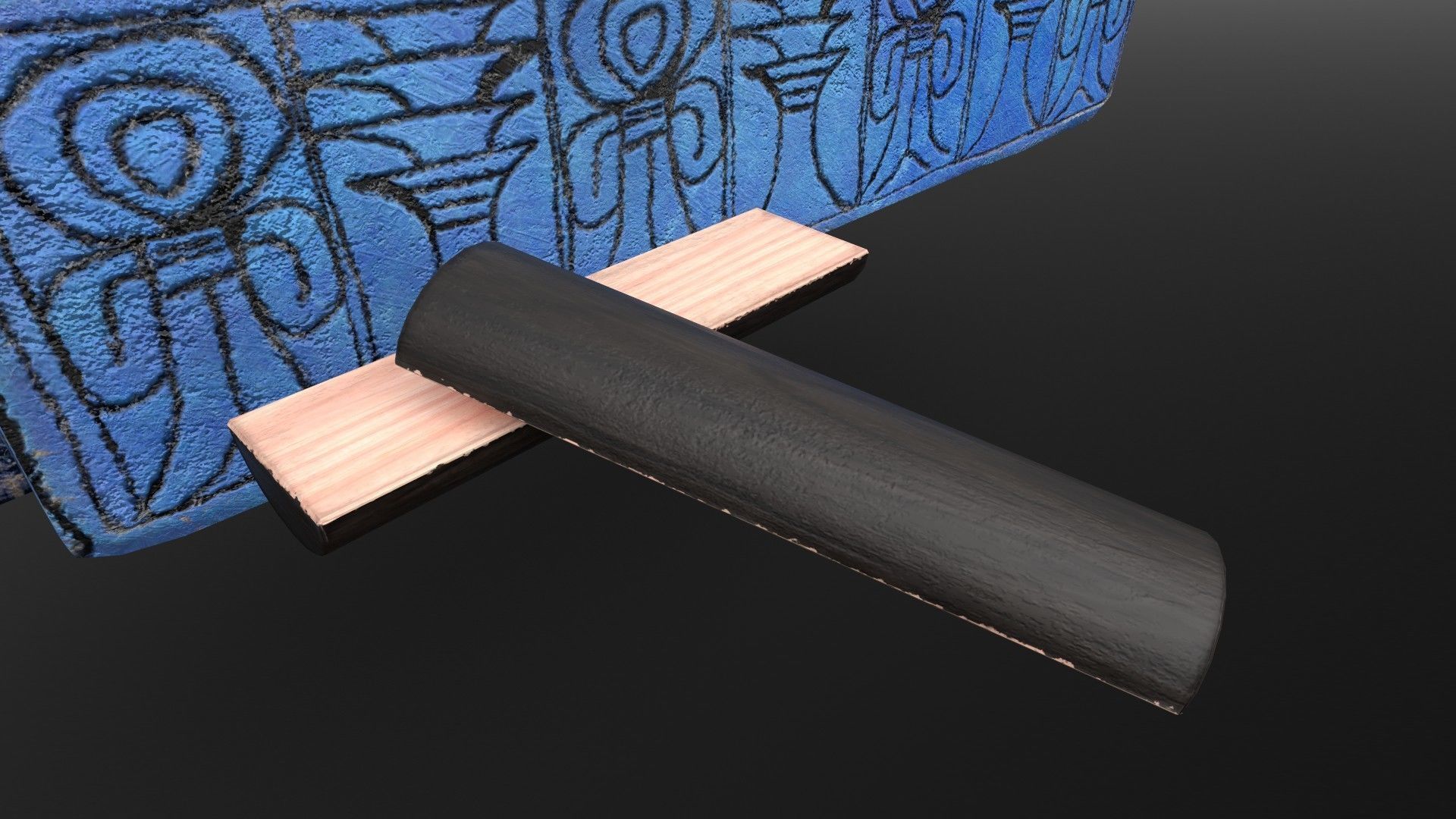 Senet - Gameready Egyptian Boardgame model Low-poly 3D model_8