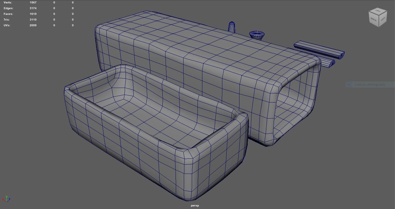 Senet - Gameready Egyptian Boardgame model Low-poly 3D model_10