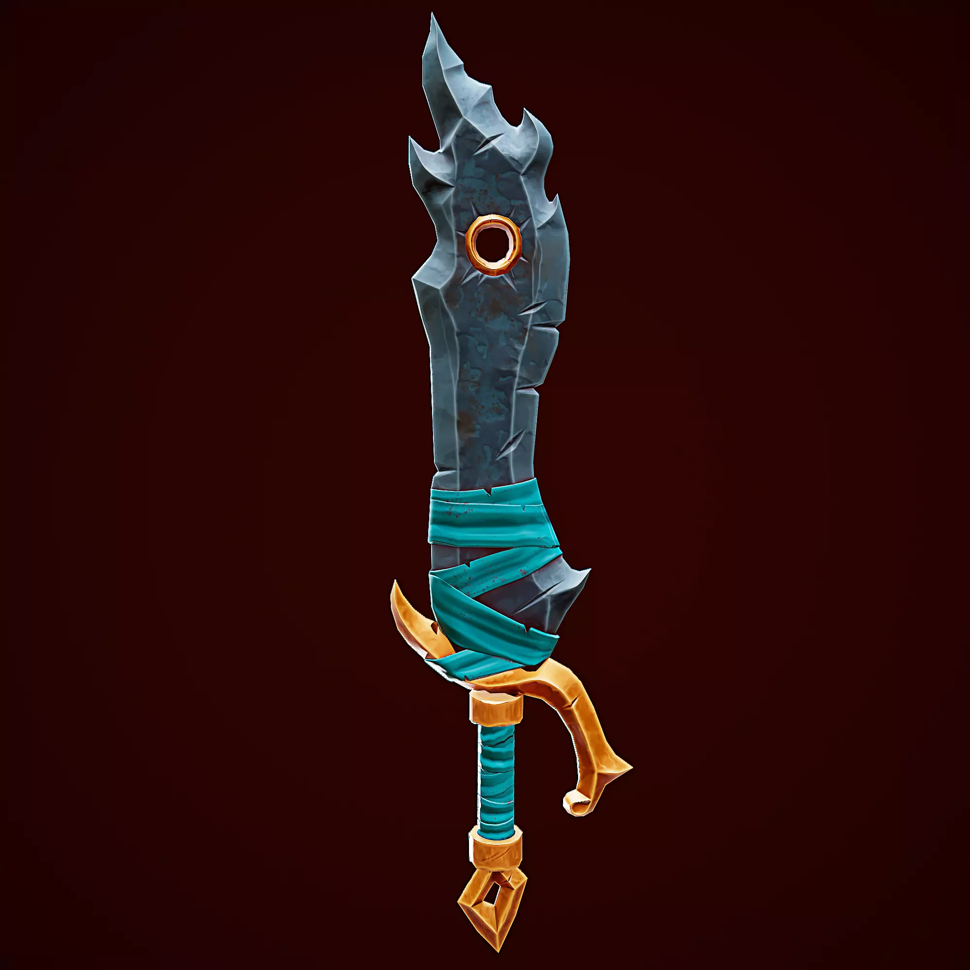 Stylize Sword Low-poly 3D model