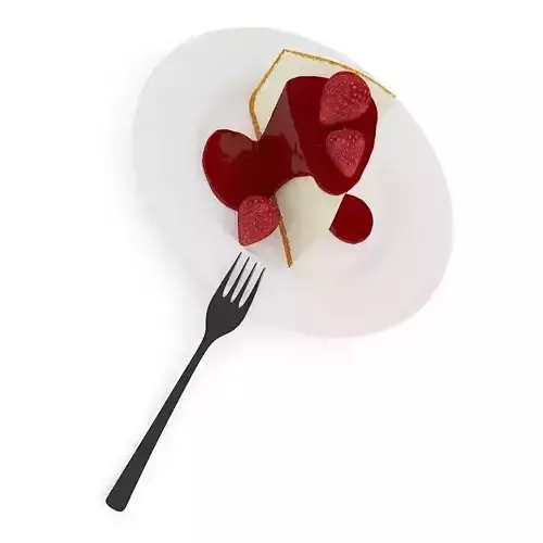 Cheesecake With Strawberry Souce