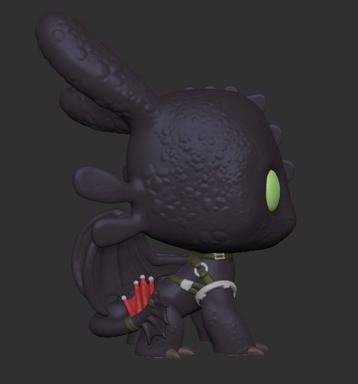 Chimuelo - Como entrenar a tu dragon 3D print model_1