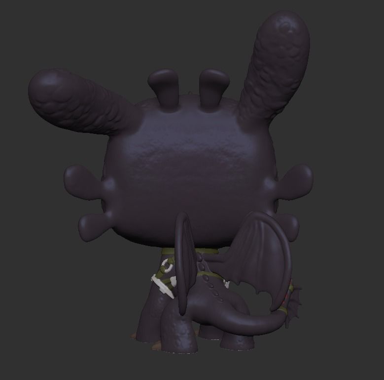 Chimuelo - Como entrenar a tu dragon 3D print model_2