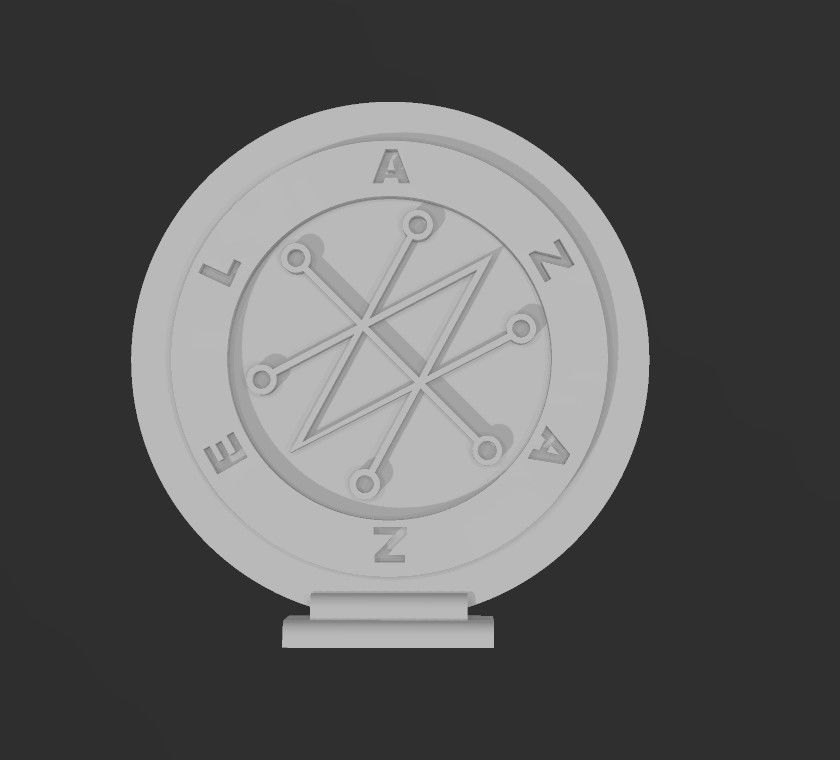Sigil of Azazel 3D print model_3