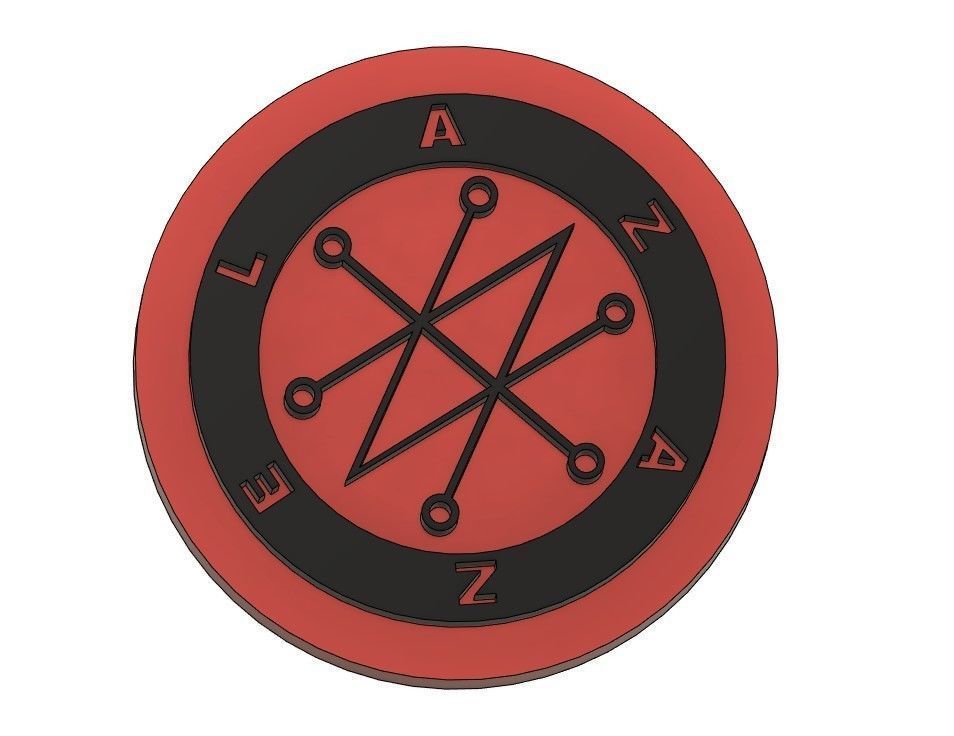 Sigil of Azazel 3D print model_2