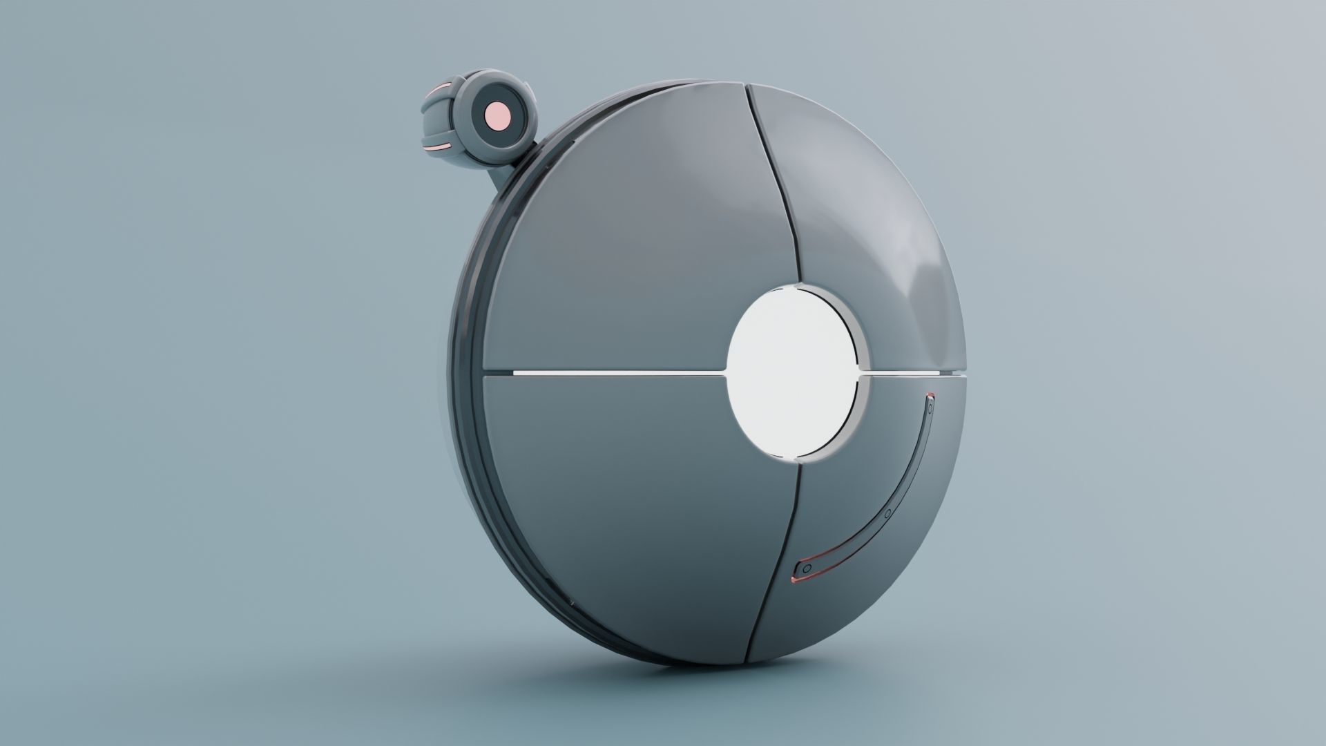 Zephyrael-Explorer Sci-Fi drone Low-poly 3D model_8