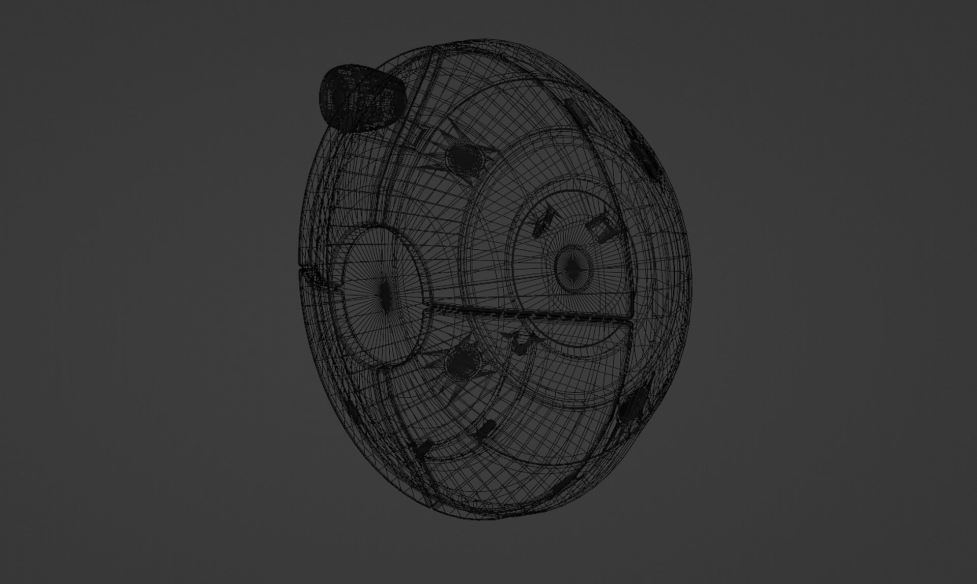 Zephyrael-Explorer Sci-Fi drone Low-poly 3D model_13