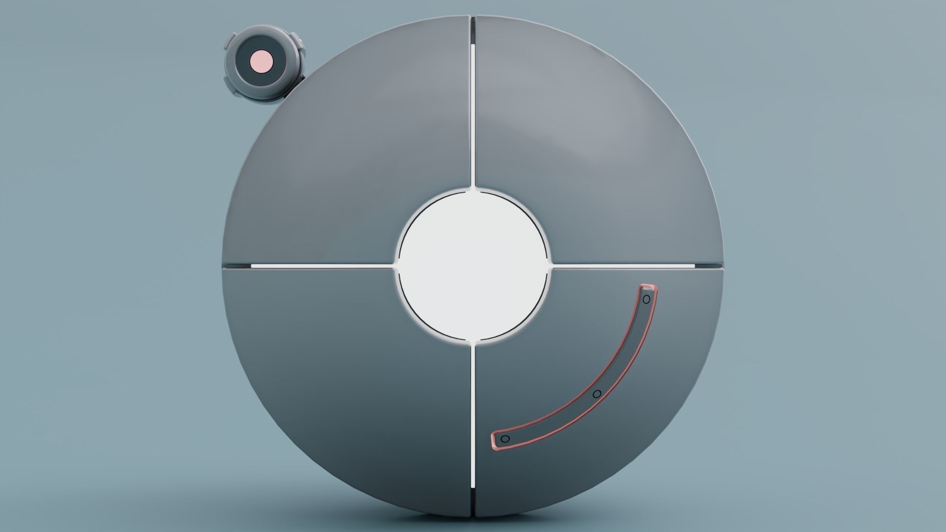 Zephyrael-Explorer Sci-Fi drone Low-poly 3D model_2