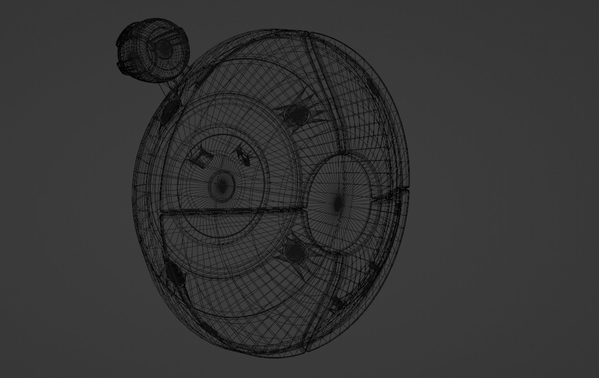 Zephyrael-Explorer Sci-Fi drone Low-poly 3D model_12