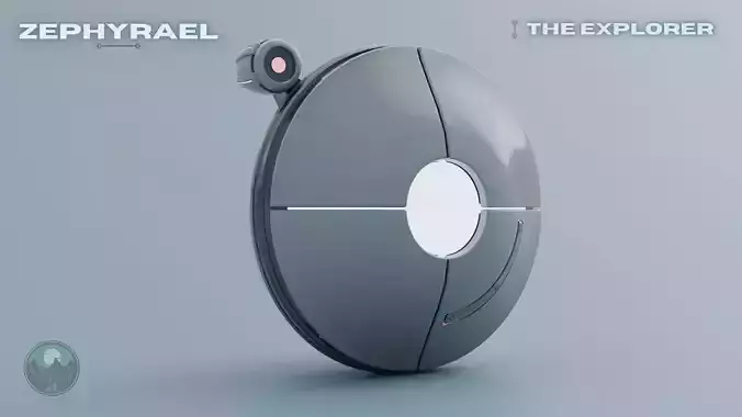 Zephyrael-Explorer Sci-Fi drone Low-poly 3D model Zephyrael-Explorer Sci-Fi drone Low-poly 3D model