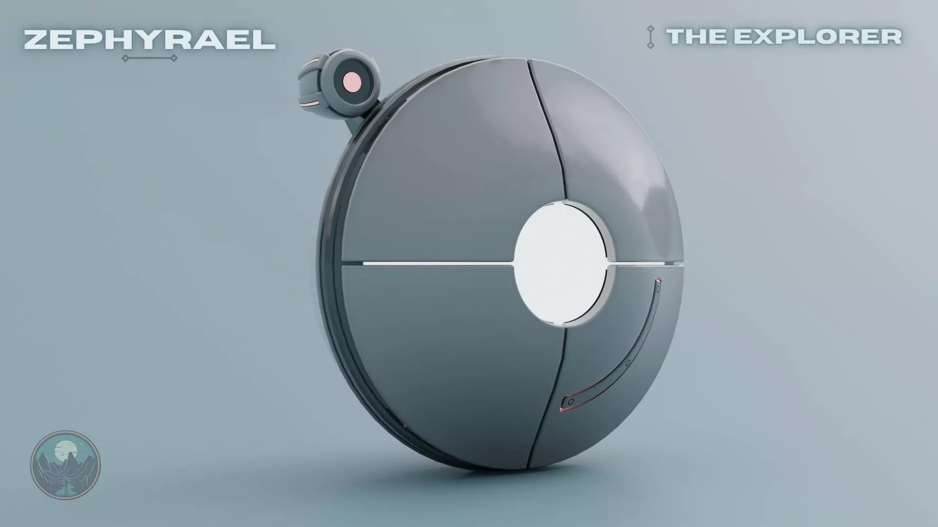 Zephyrael-Explorer Sci-Fi drone Low-poly 3D model_0