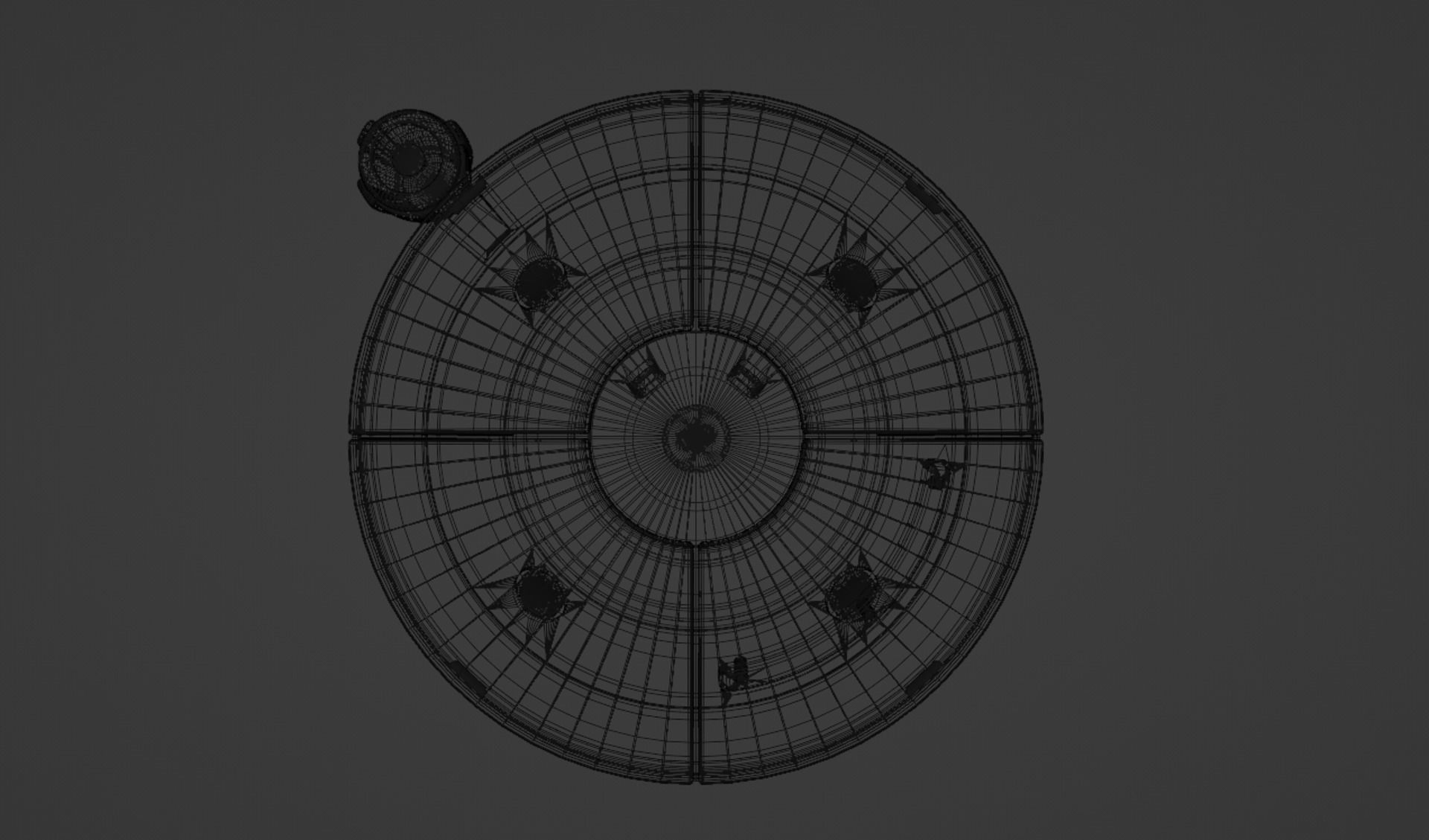 Zephyrael-Explorer Sci-Fi drone Low-poly 3D model_14