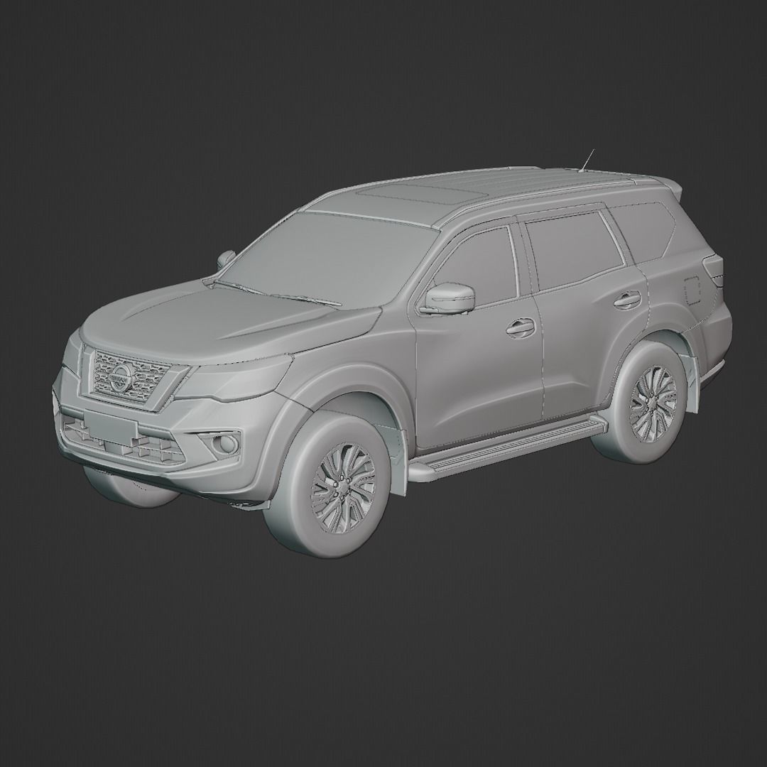 Nissan Terra 2020 Low-poly 3D model_5