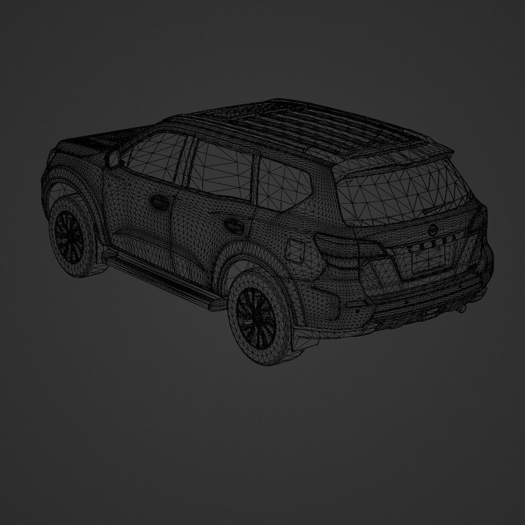 Nissan Terra 2020 Low-poly 3D model_8
