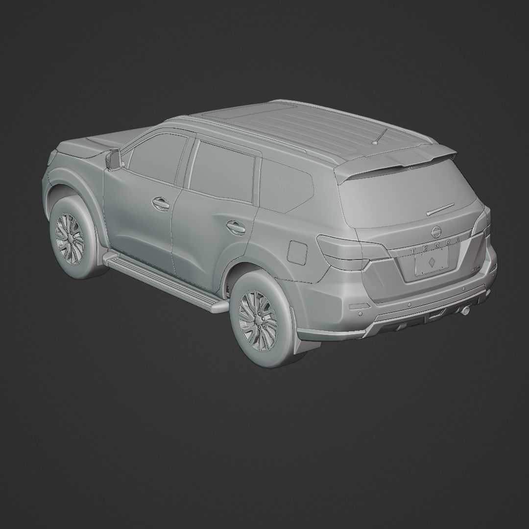 Nissan Terra 2020 Low-poly 3D model_6