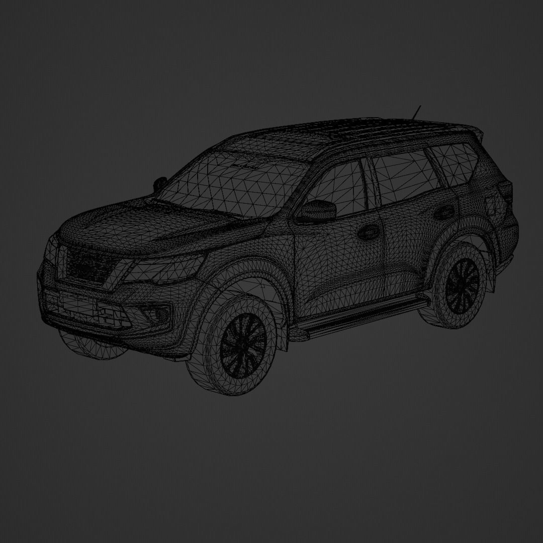 Nissan Terra 2020 Low-poly 3D model_7