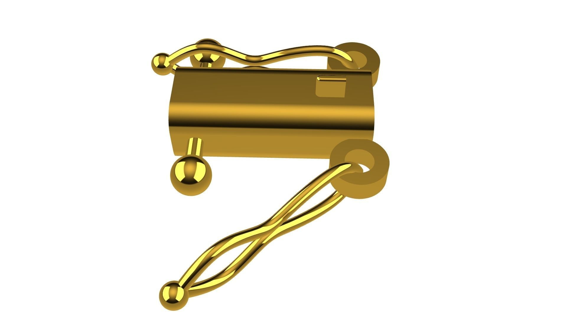 Open Box Clasp Precision 3D Model for Jewelry and Watchmaking 3D print model_1