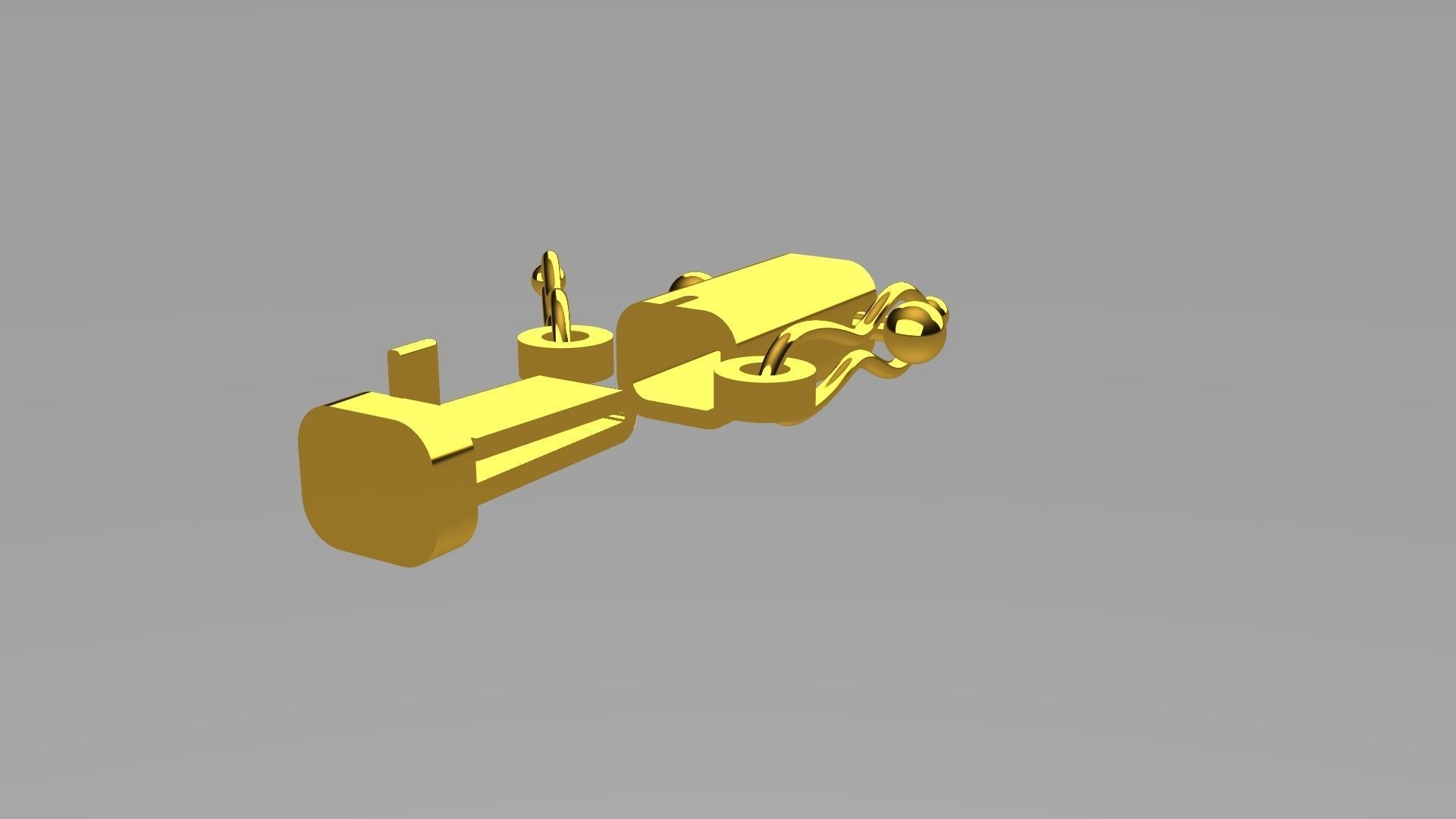 Open Box Clasp Precision 3D Model for Jewelry and Watchmaking 3D print model_4