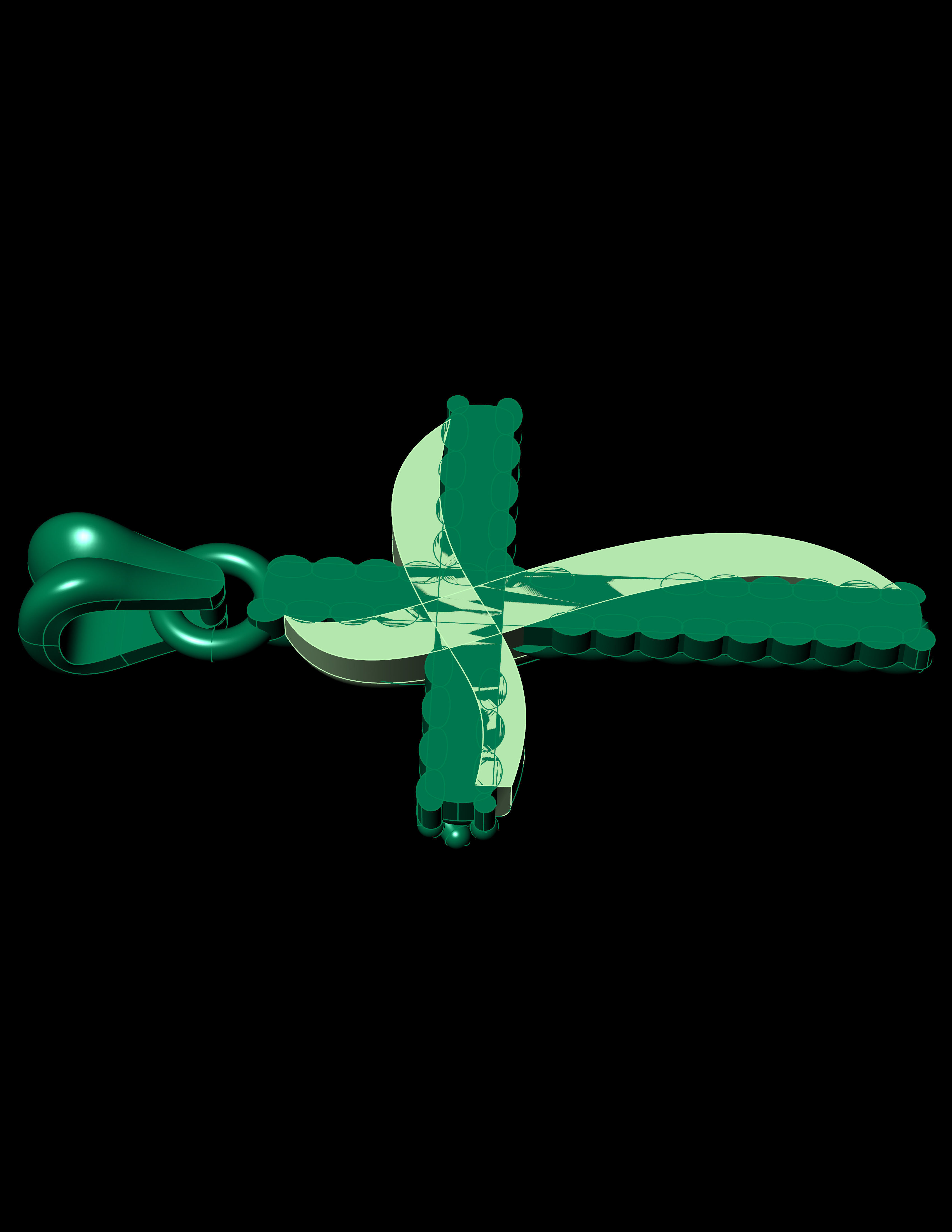 Crossover Cross Necklace 3D Print Model Free 3D print model_14