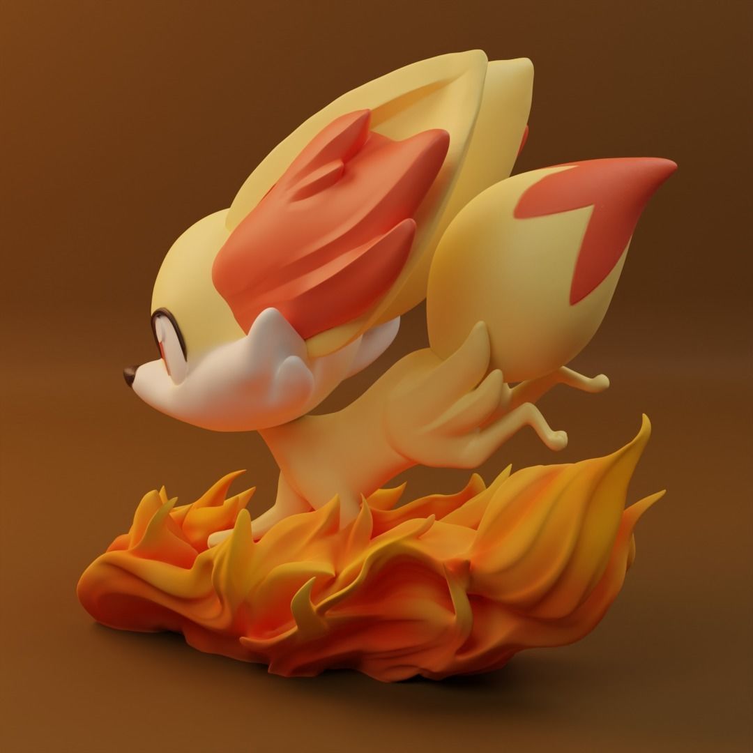 pokemon fennekin 3D model 3D printable | CGTrader