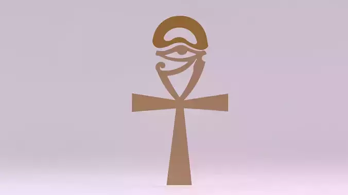 Egyptian Symbols - 015 Low-poly 3D model