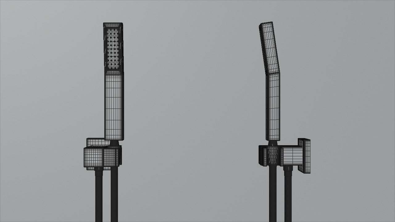 Shower set 3D model_8