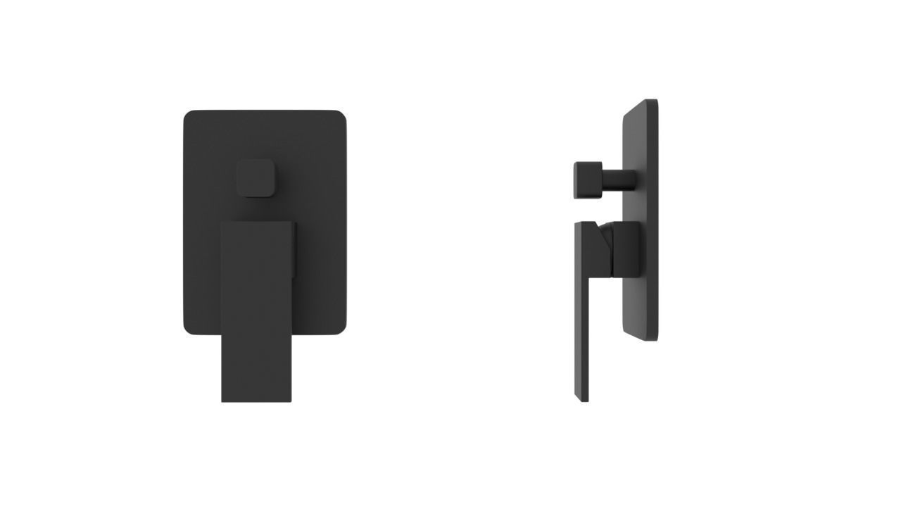 Shower set 3D model_4