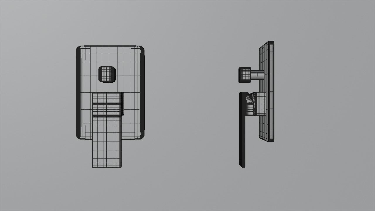 Shower set 3D model_9