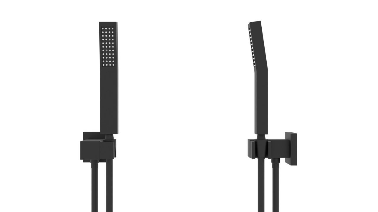 Shower set 3D model_3