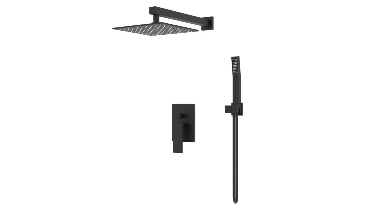 Shower set 3D model_1